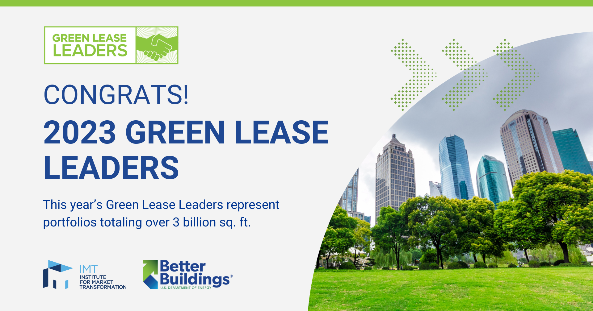 Congrats to the 2023 Green Lease Leaders