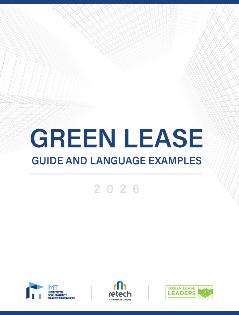 Green Lease Guide and Language Examples cover page